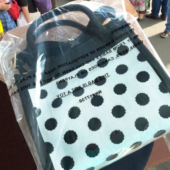 kate spade x Target Black & White Polka Dot Bag - Picture 2 of 6
